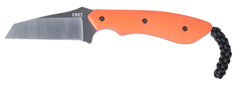 CRKT 2399 S.P.I.T. Fixed Blade Knife with Orange G10 Handle and Sheath