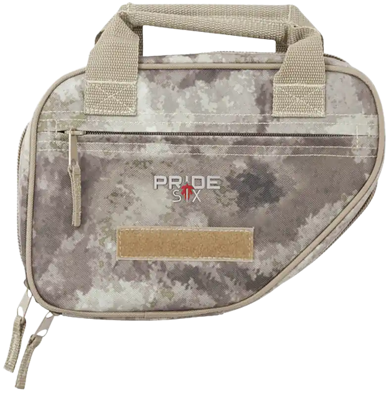 Tac Six 10941 10" Tan/A-TACS AU Neoprene Handgun Case for 1 Pistol