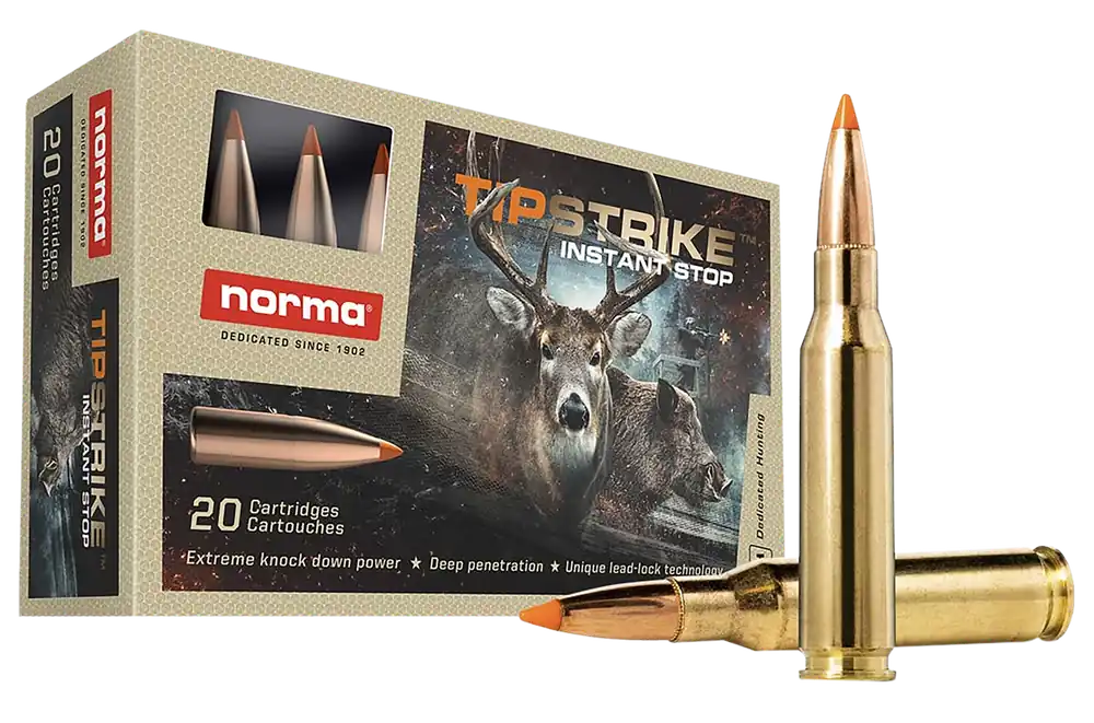 Norma Ammunition Tipstrike 7mm-08Rem 160gr Polymer Tip 20/Box