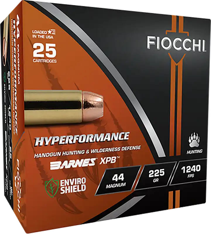 Fiocchi Hyperformance .44 Magnum 225gr XPB - 25 Rounds per Box, 8 Boxes per Case