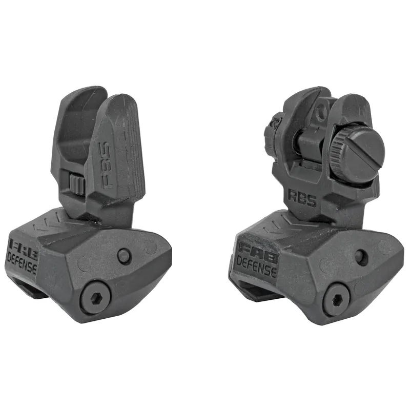 FAB Defense Polymer Flip-Up Sight Set Black