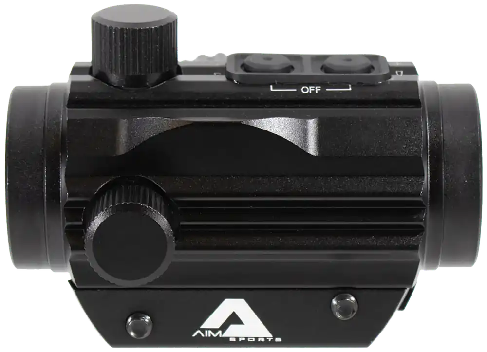 Aim Sports RD120PE Micro Dot Sight - 5 MOA, 1x20mm, Red/Green Dual Illumination, Black Anodized
