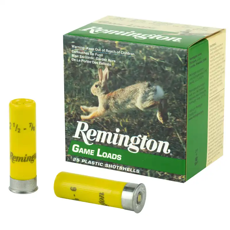 Remington Game Load 20 Gauge 2 3/4" #6 Shot, 25 Rounds per Box, 250 Rounds per Case
