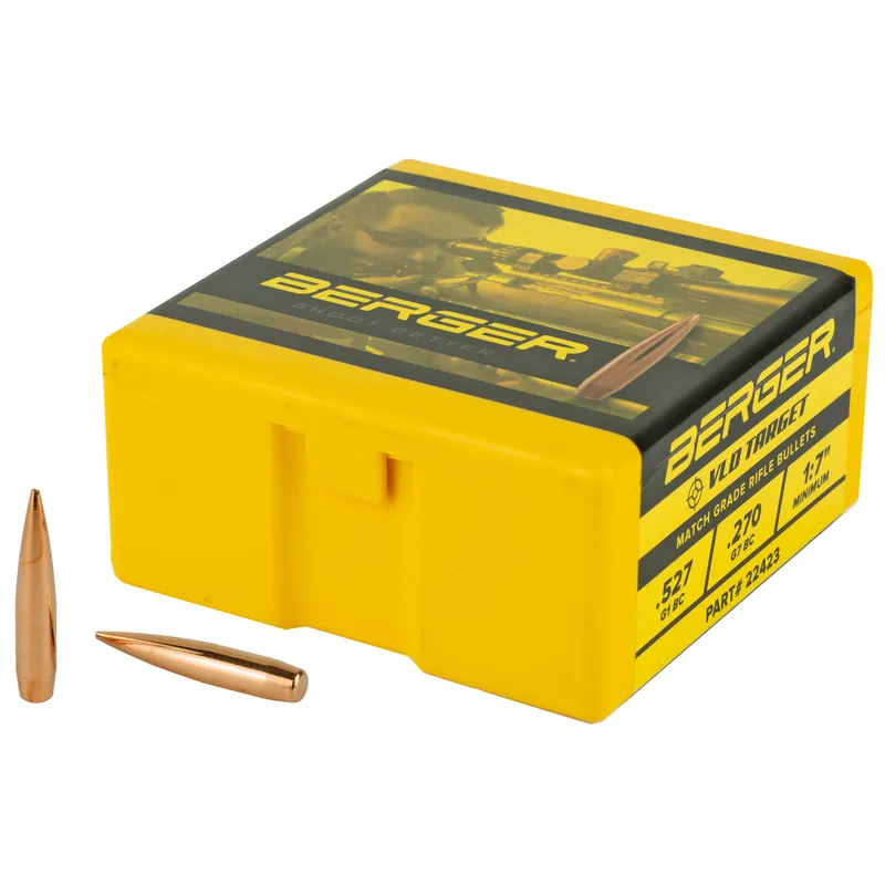BERGER .224 90GR VLD Target Bullets - 100 Count