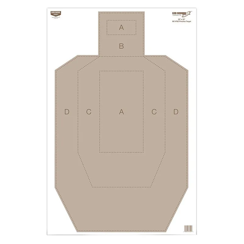 B/C EZE-SCORER IPSC Target 100-23X35