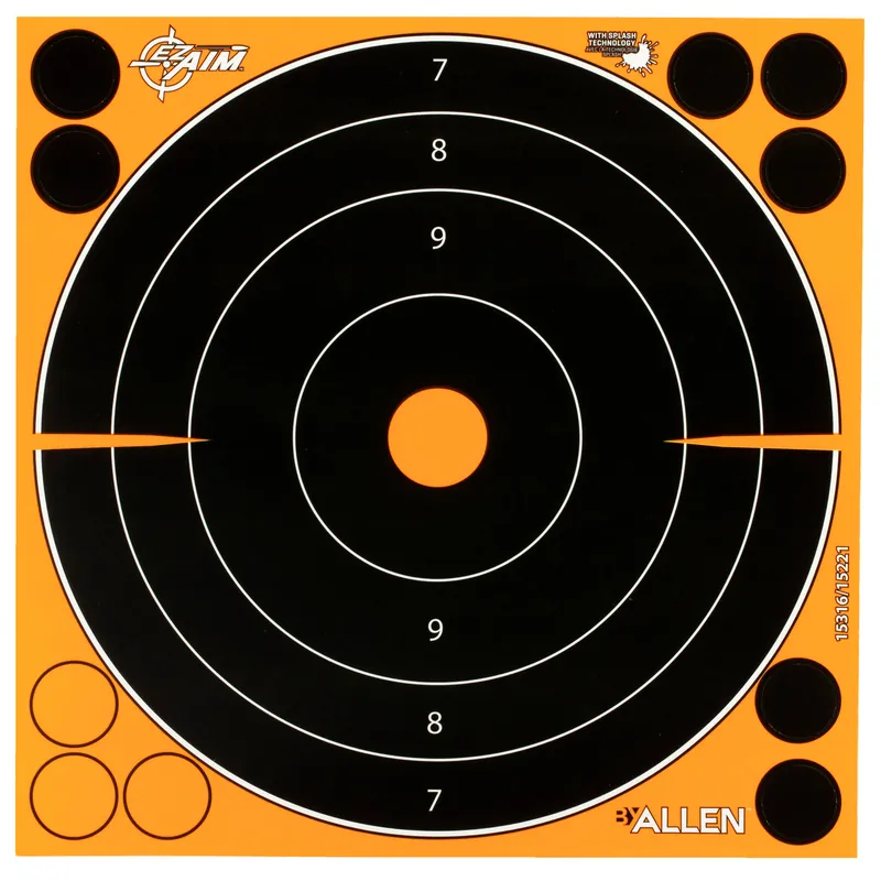 ALLEN EZ AIM 8"x8" Bullseye Target Pack - 30 Count