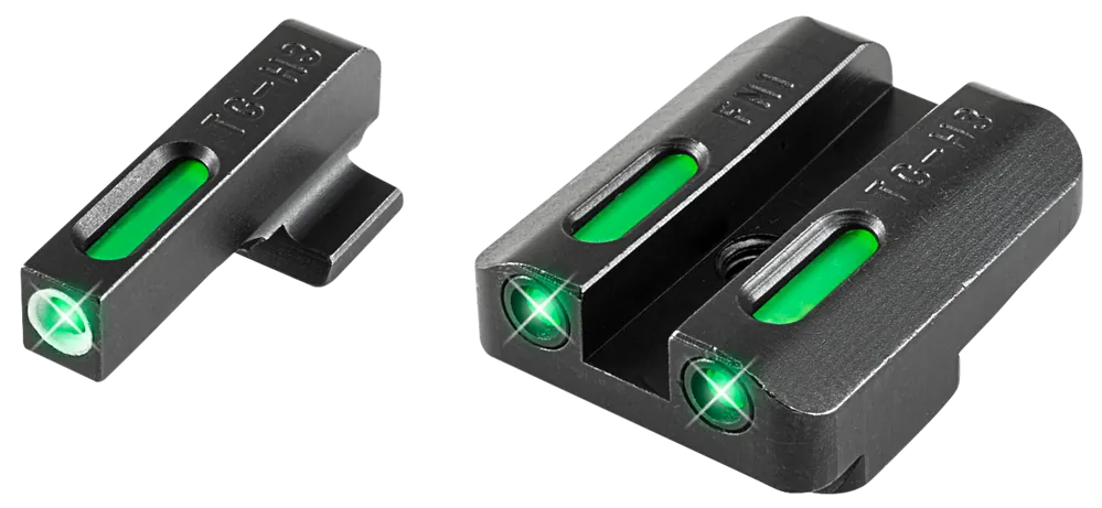 TruGlo TFX Pro Tritium & Fiber Optic Sight Set - Black/Green