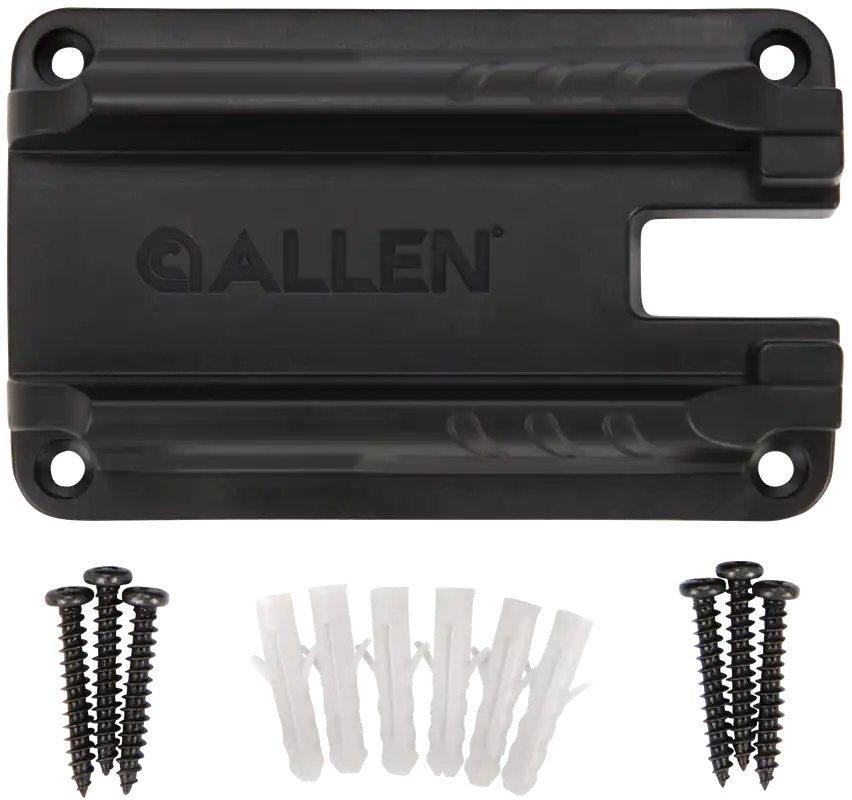 Allen 5648 Gun Ready Rail Handgun Magnet - Black Metal, Holds One Handgun