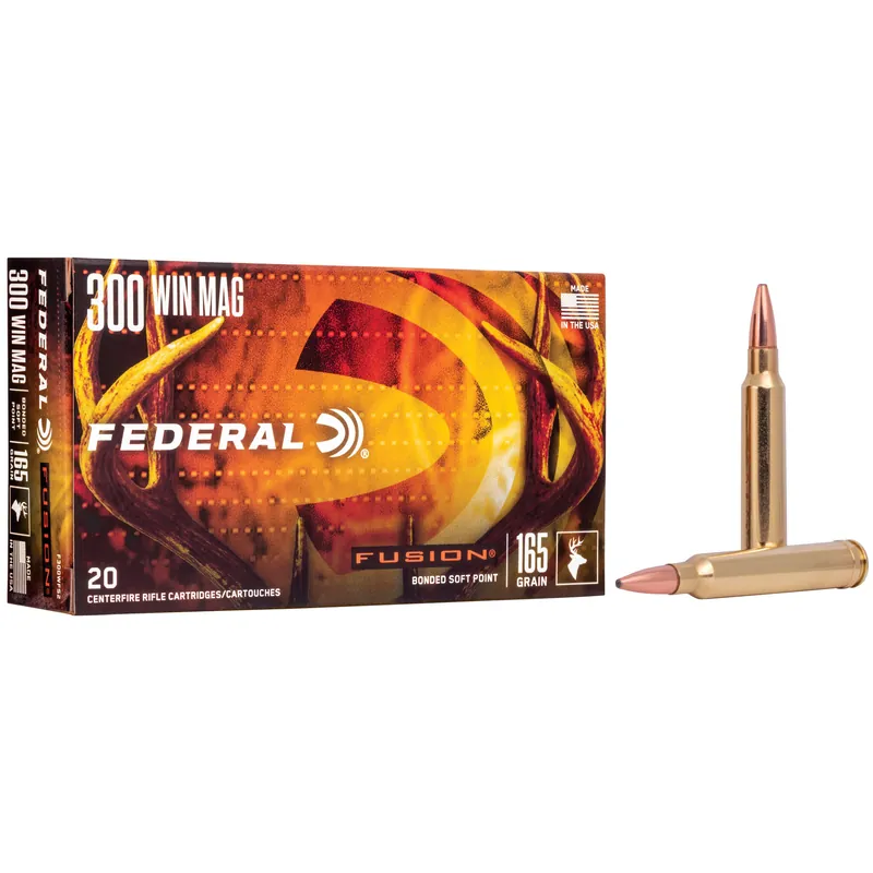 FUSION 300 Win Mag 165 Grain Ammunition - 20 Rounds/200 Rounds