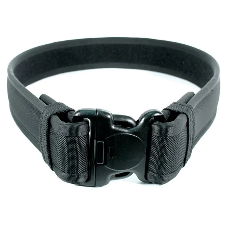 Black Leather Duty Belt with Loop, Large 38"-42"