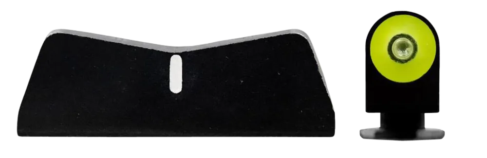 XS Sights DXT2 Big Dot Night Sights for Glock - Black with Green Tritium Yellow Outline Front & White Stripe Rear