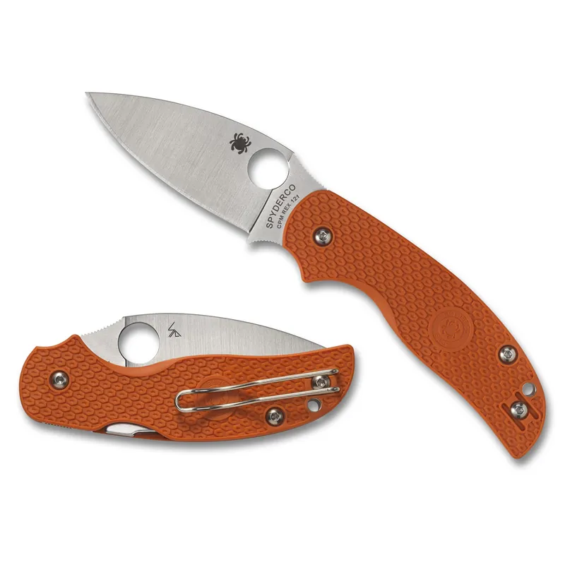 Spyderco Sage 5 Lightweight 3" Orange Burnt Handle