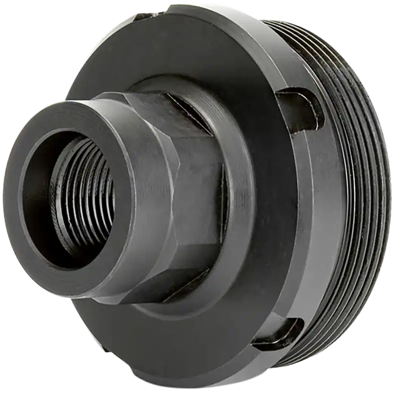 Griffin Armament 1/2"x28 Thread Adapter - 17-4 Stainless Steel, Nitride Black