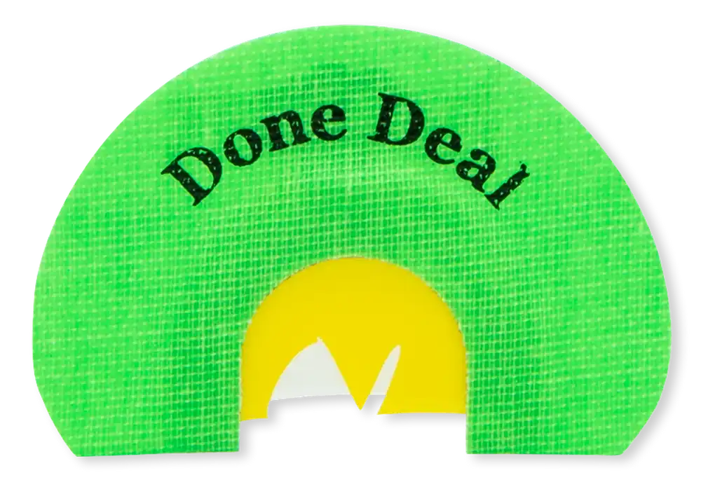 Done Deal Diaphragm Turkey Call: 3 Reed Combo Cut for Effective Attraction