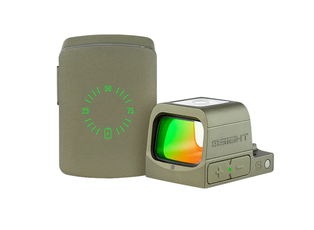 Olightstore USA Inc OSIGHTOG Osight S Red Dot Sight - Olive Drab Green 1x2 MOA/32 MOA Circle Reticle