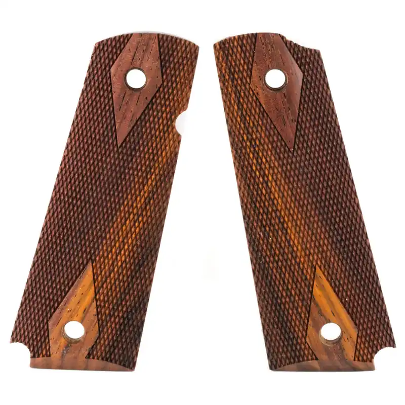 Hogue Grip for 1911 Government Model - Cocobolo Checkered Ambidextrous
