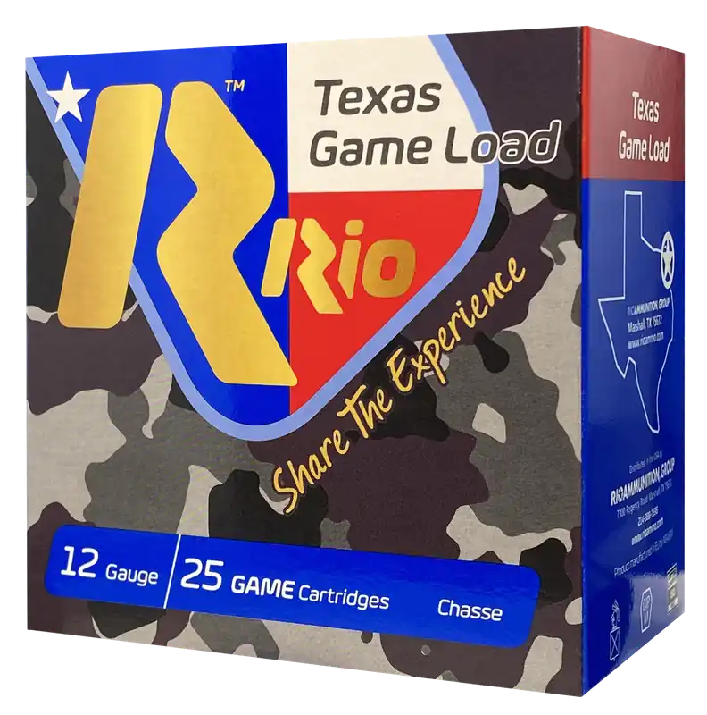 Rio Ammunition Texas Game Load 12 Gauge High Velocity 25/Box