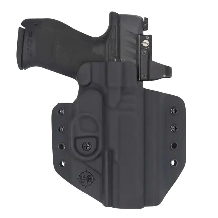 Walther PDP 4.5" Right Hand OWB Black Kydex Belt Loop Holster by C&G Holsters