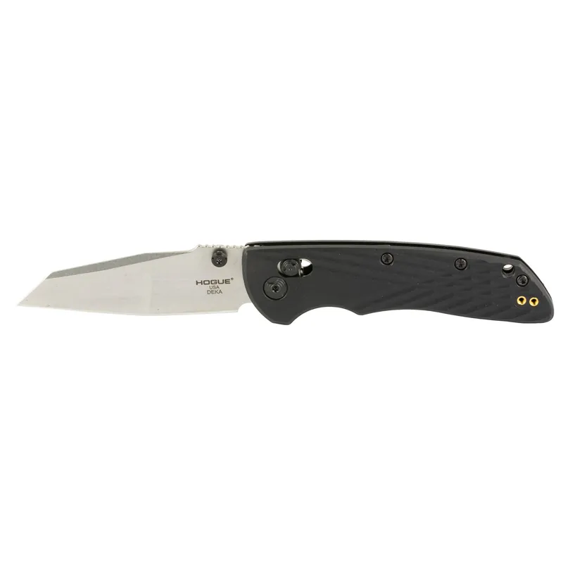 Hogue Deka 3.25" Wharncliffe Thumb Plain Black