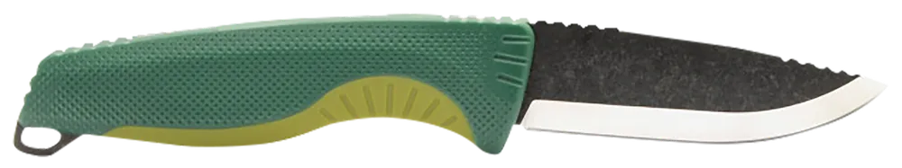 SOG Aegis AT Folding Knife, 3.13" Part Serrated Black TiNi D2 Blade, OD Green Handle