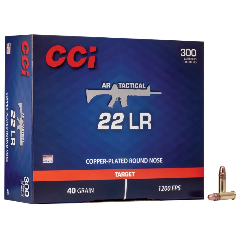 CCI 22LR Tactical 40GR CPRN Ammunition - 300/3000 Rounds