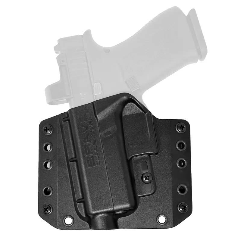BRAVO BCA Glock 43X MOS OWB Black Left-Handed Holster
