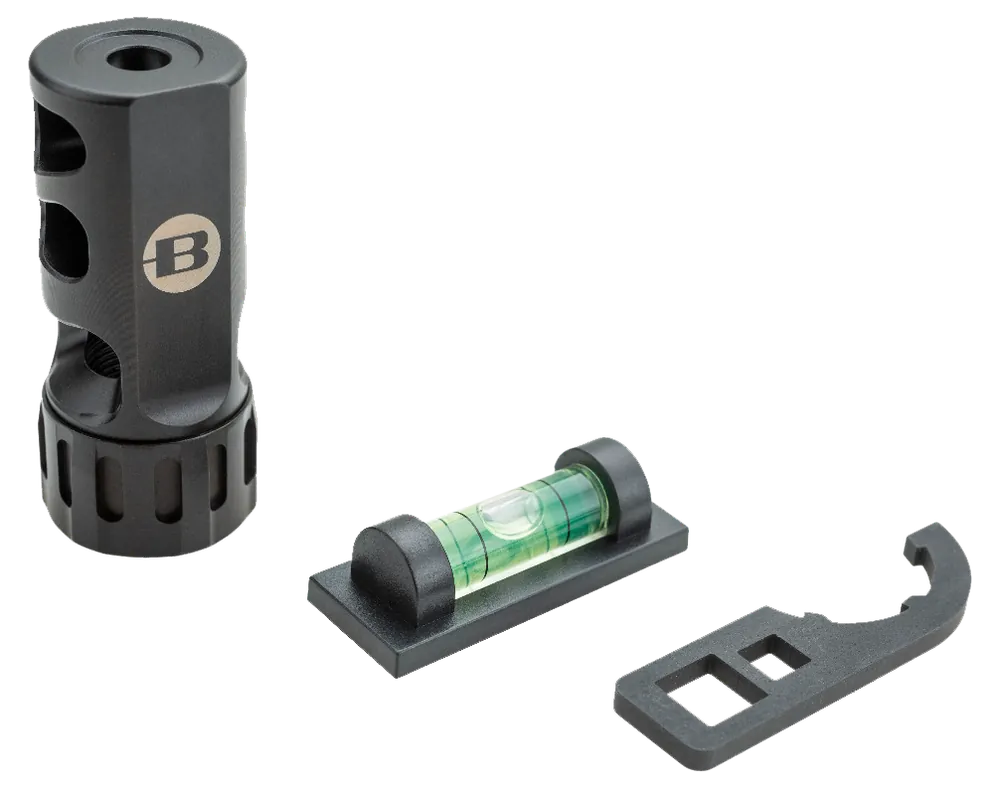 Bergara Rifles BA0007 ST-1 Self Timing Muzzle Brake, Black Nitride, 6.5 Caliber