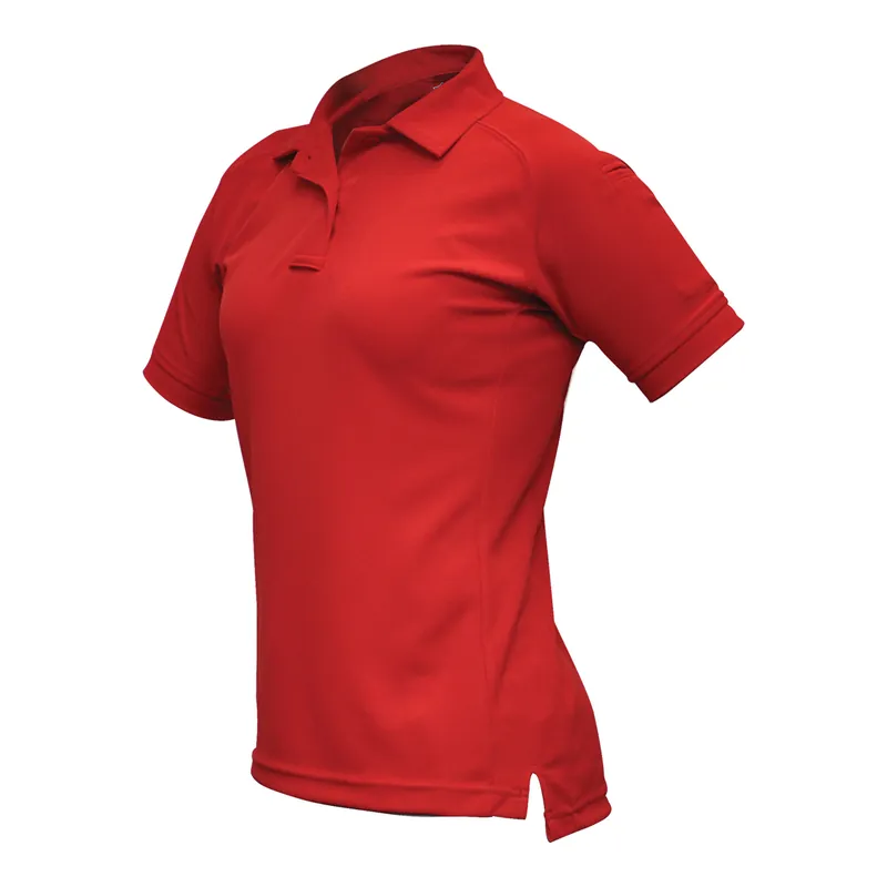 VERTX Coldblack Women's Short Sleeve Polo, Red, XL
