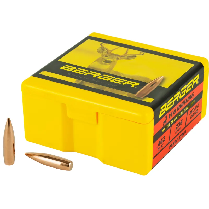 BERGER .277 130GR HUNTING VLD BULLETS - 100 COUNT