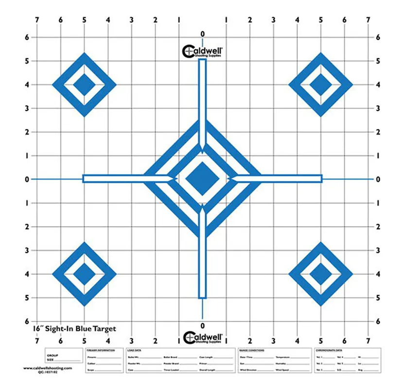Caldwell 1175521 Diamond Self-Adhesive Recycled Paper 16" Blue/White - 10 Pack
