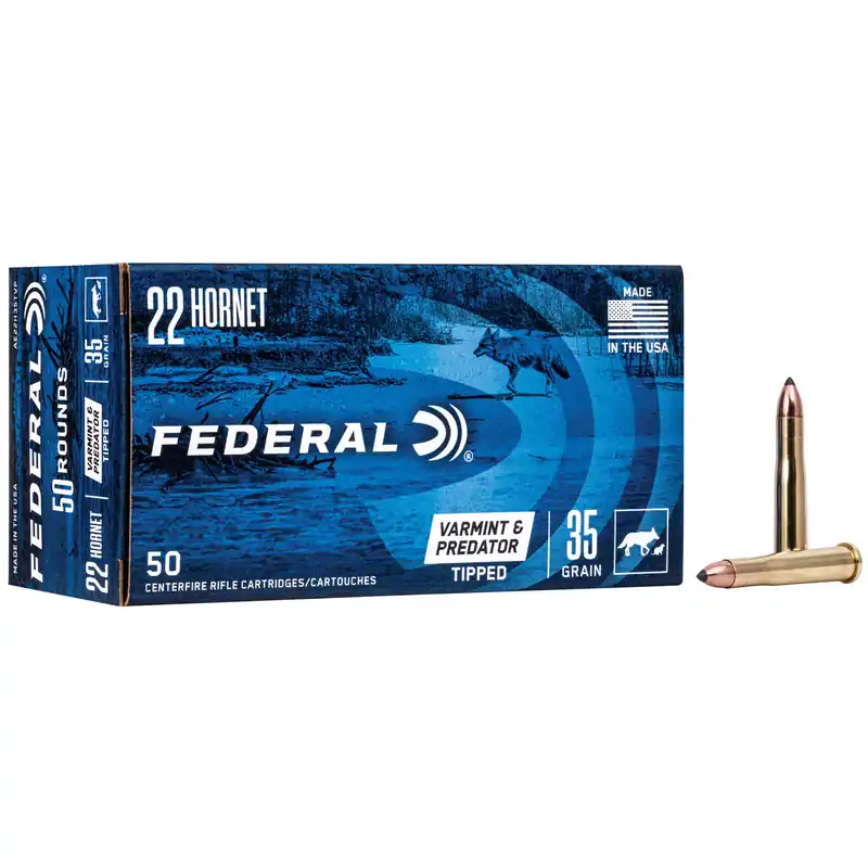 Federal American Eagle Varmint & Predator .22 Hornet 35 Grain 50 Rounds/500 Rounds