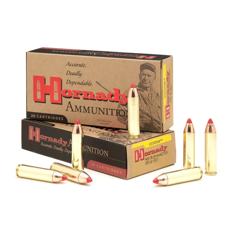 Hornady 450 Bushmaster 250 Grain FTX Ammunition - 20 Rounds/200 Rounds