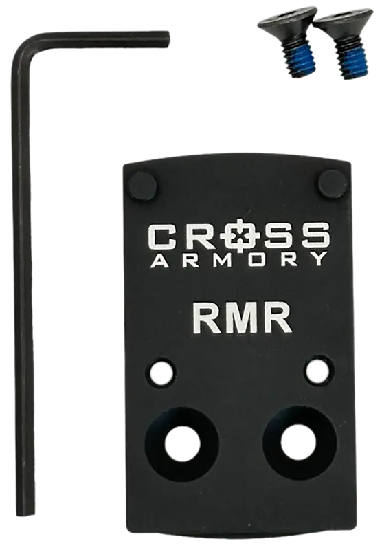 Cross Armory CRRMADAPTER Black Oxide Aluminum Adapter Plate for RMR Optics