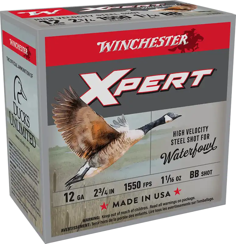 Winchester Super X Xpert 12 Gauge High Velocity BB Shot Ammo - 25 Rounds
