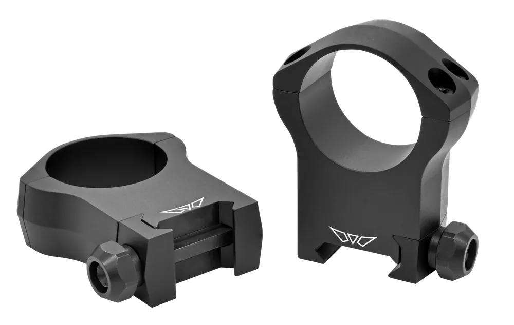 Warne Mountain Tech 30mm Ultra High Scope Rings - Matte Black 0 MOA