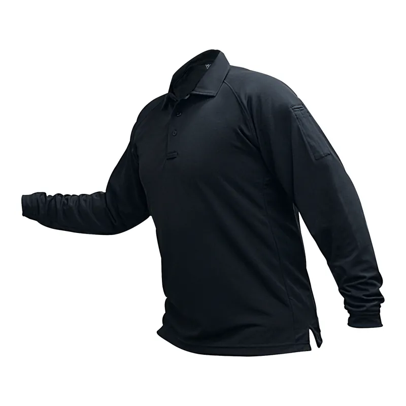VERTX Coldblack Long Sleeve Polo Navy Small