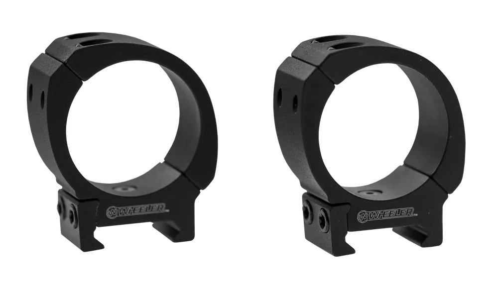 Wheeler Sporter 30mm Low Black Scope Rings 1133750