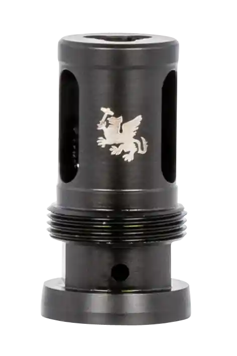 Griffin Armament Taper Mount Hammer Comp 30 Cal, 5/8"-24 Threads, Stainless Steel