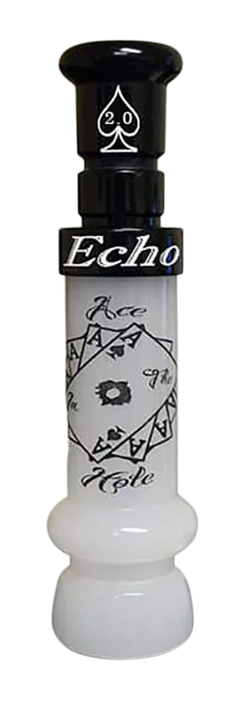 Echo Calls 90023 Ace in The Hole: Single Reed Mallard Duck Call in Black/Pearl Acrylic