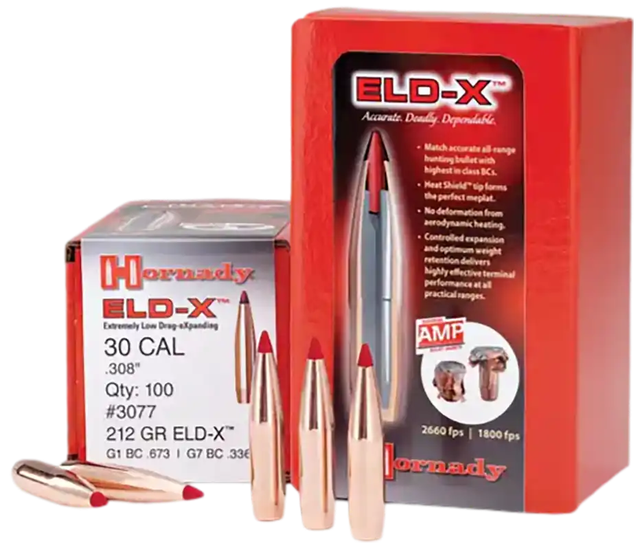 Hornady 2441 ELD-X 6mm .243 90gr Bullets - 100 Box/25 Case