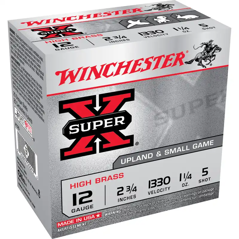 WIN SPR-X 12GA 2-3/4" #5 Shotgun Shells - 25 Rounds per Box, 250 Rounds per Case