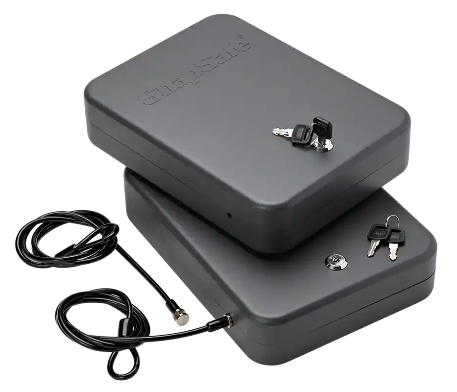SnapSafe 2XL Key Entry Lock Box, Black Steel, 11.5" x 8.5" x 2.5", 2-Pack