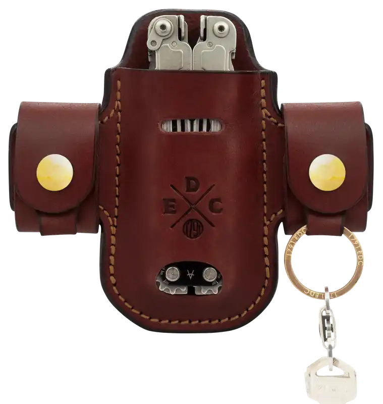 1791 Gunleather EDC Heavy Duty Solo Action Snap OWB Chestnut Leather Belt Loop Ambidextrous Holster