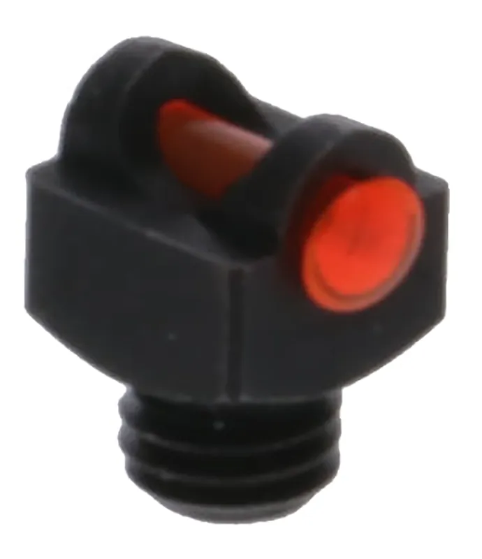 TruGlo StarBrite Deluxe Bead Front Sight with Red Fiber Optic - Black, 6-48" Threads
