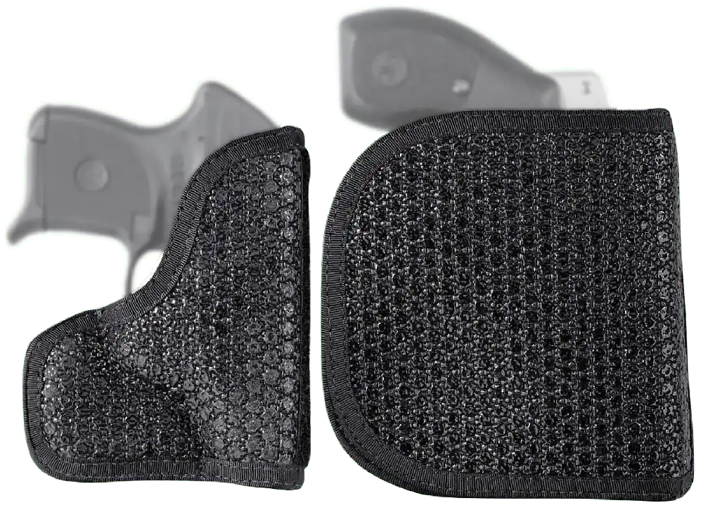 DeSantis Super Fly Pocket Holster for Colt Mustang - Ambidextrous Black Rubberized Fabric
