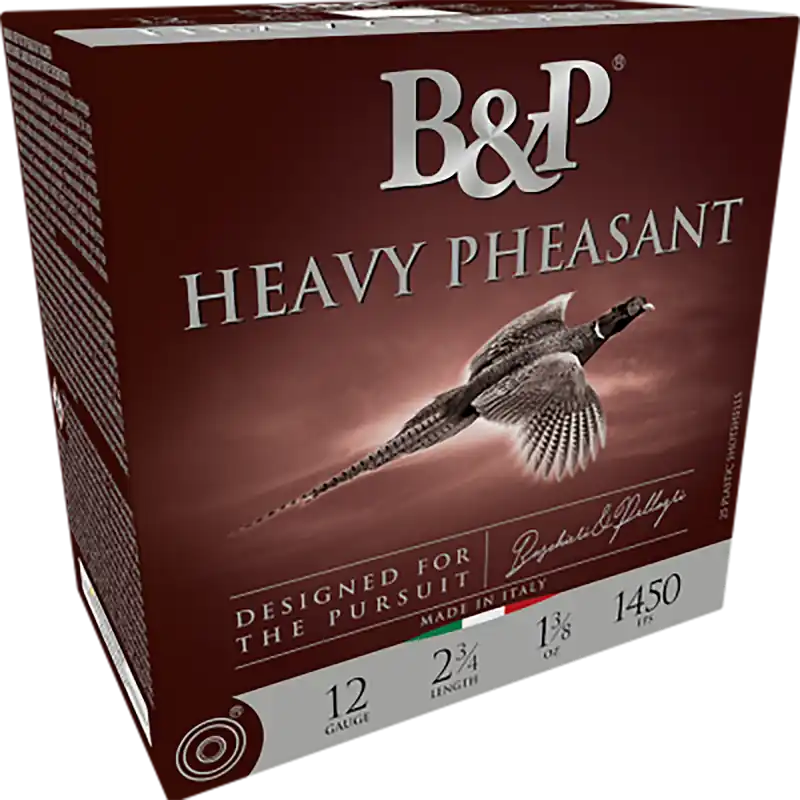 B&p Ammunition 12B38H5 Heavy Pheasant 12Gauge 2.75" 1 3/8oz 5Shot 25 Per Box/10 Case