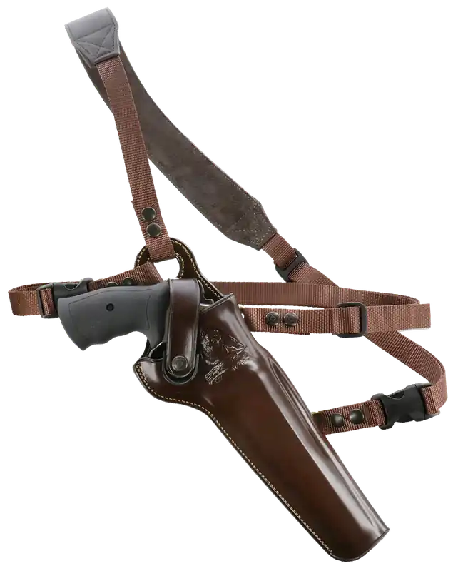 Galco Kodiak Chest Holster for Taurus Raging Bull & S&W 460/500 - Right Hand, Havana Brown Leather