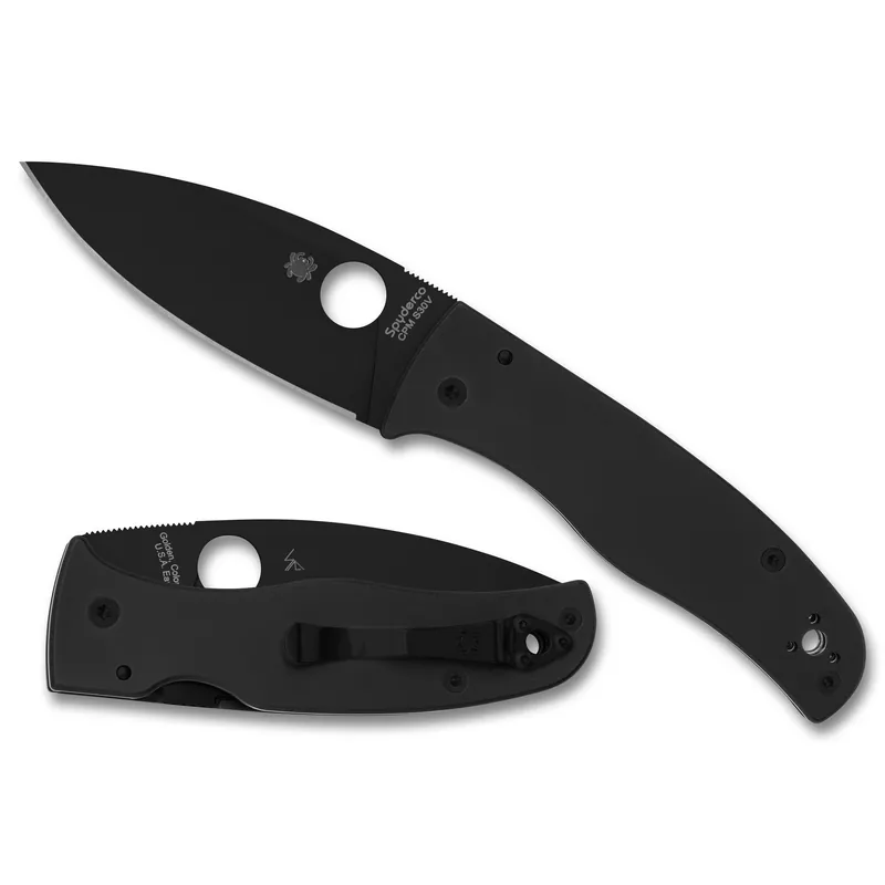 Spyderco Bodacious Black/Black S30V Serrated Knife