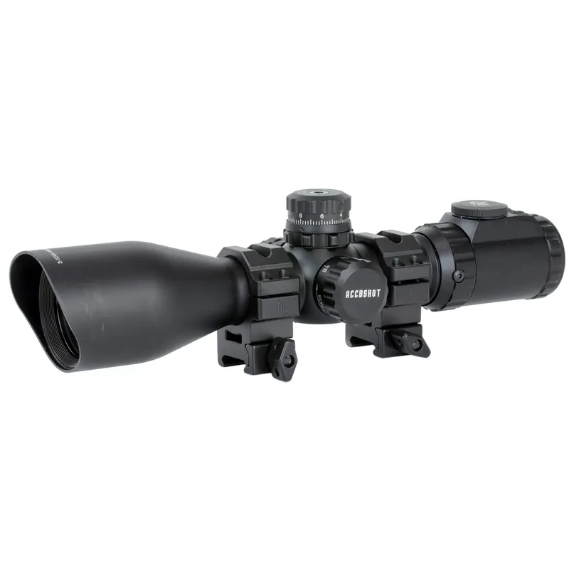 UTG 3-12X44 SWAT Compact Mil-Dot Scope with Rings