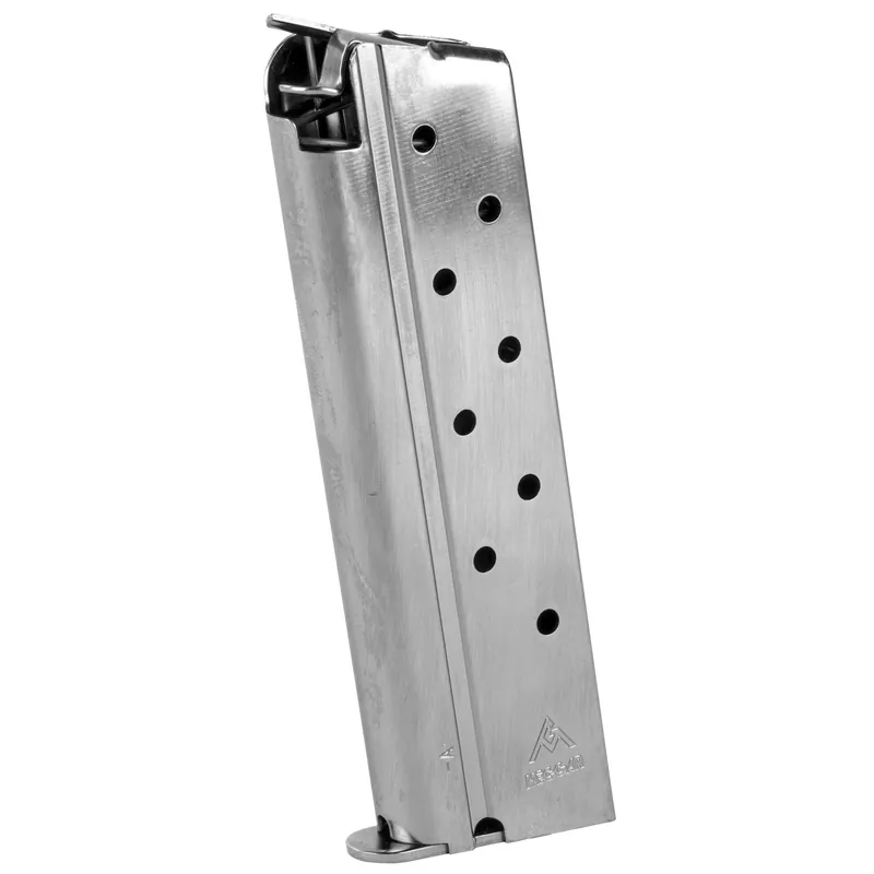 MEC-GAR Magazine for Colt 10mm, 8-Round, Nickel Finish